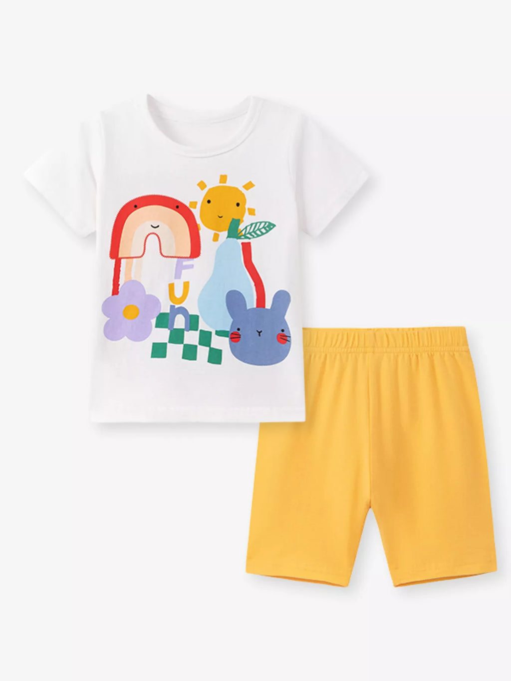 Kids Graphic Tee & Shorts Set – Soft Cotton Matching Outfit for Boys & Girls