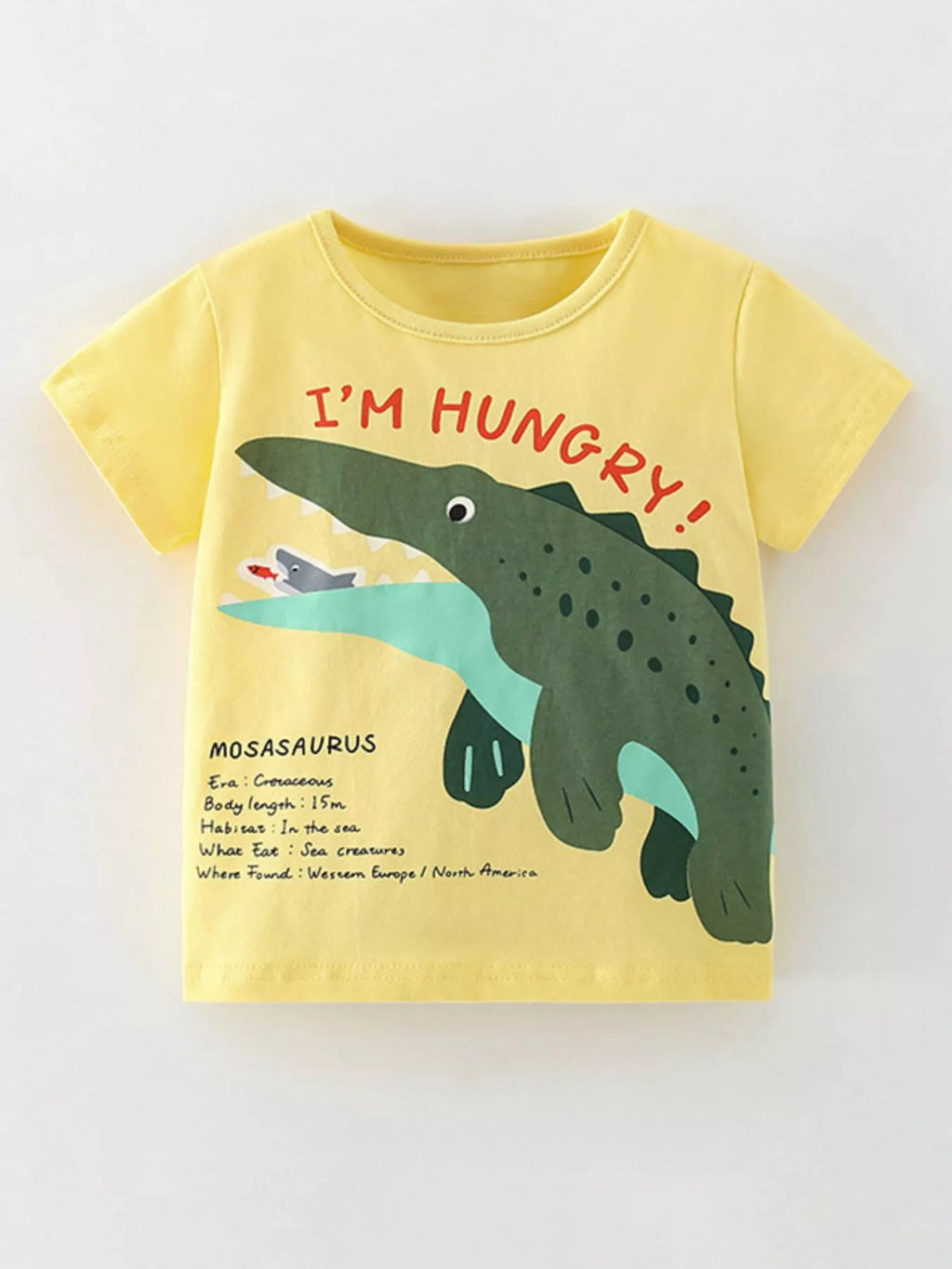 Kids Crocodile T-Shirt | Soft Cotton Short Sleeve Tee for Boys & Girls