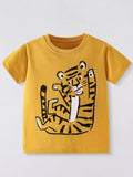 Kids Tiger Graphic T-Shirt | Soft Cotton Short Sleeve Tee for Boys & Girls