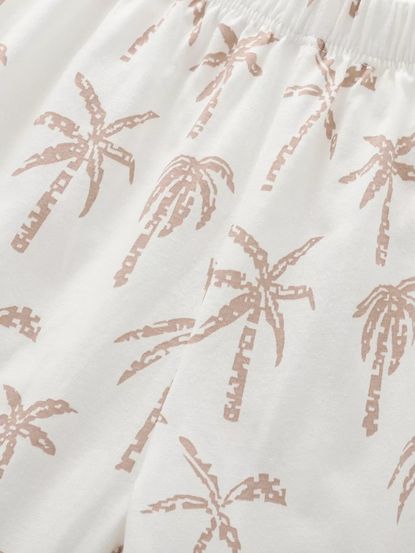 Kids Tropical Palm Print Outfit | Matching T-Shirt & Shorts Set for Boys & Girls