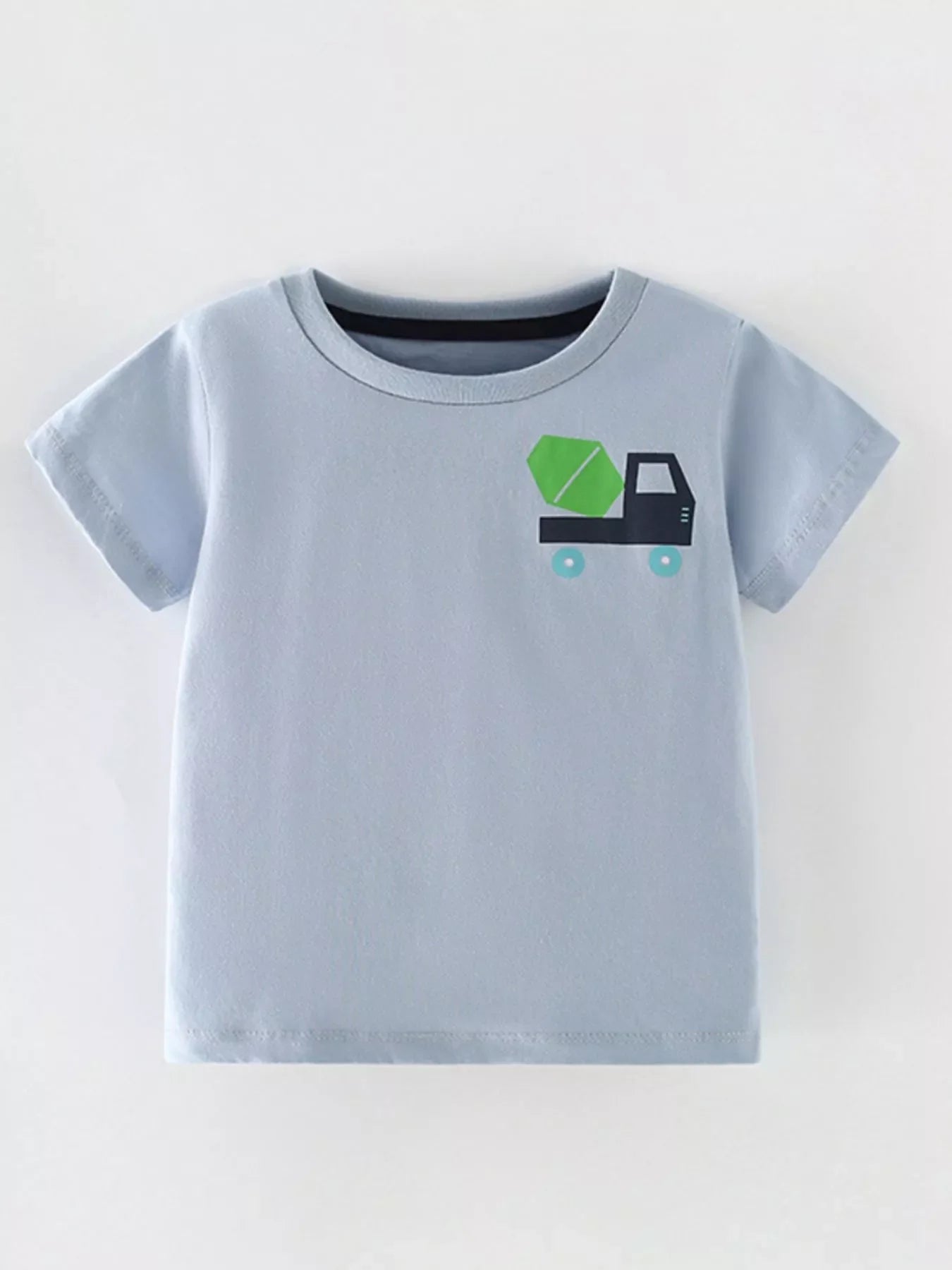 Kids Cartoon Truck T-Shirt | Soft Cotton Short Sleeve Tee for Boys & Girls