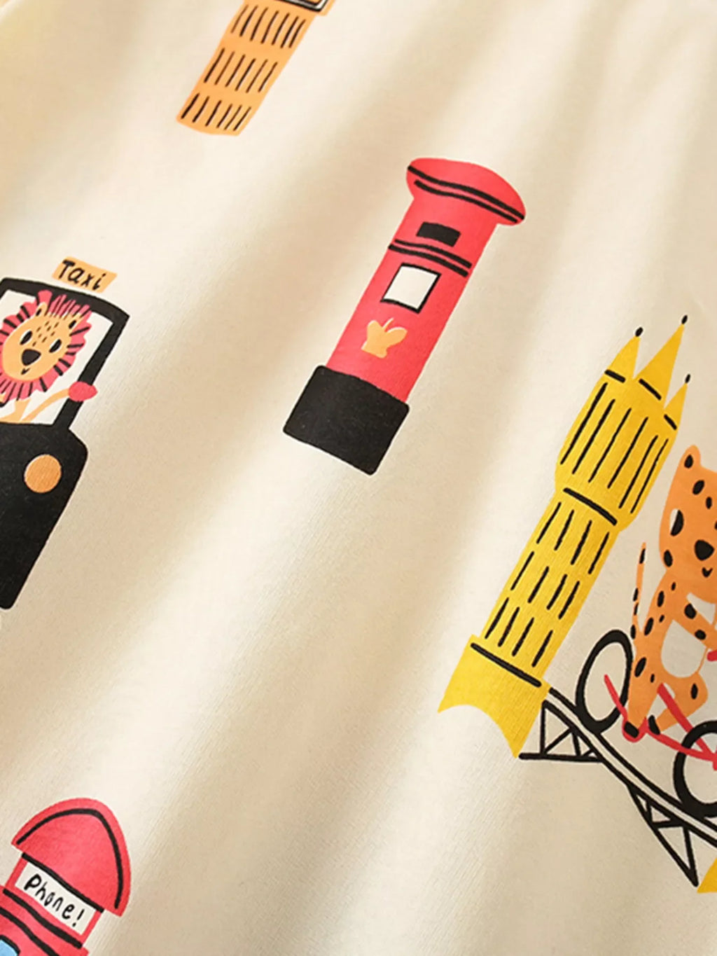 Kids Animal Print T-Shirt - Soft Cotton Short Sleeve Tee for Boys & Girls