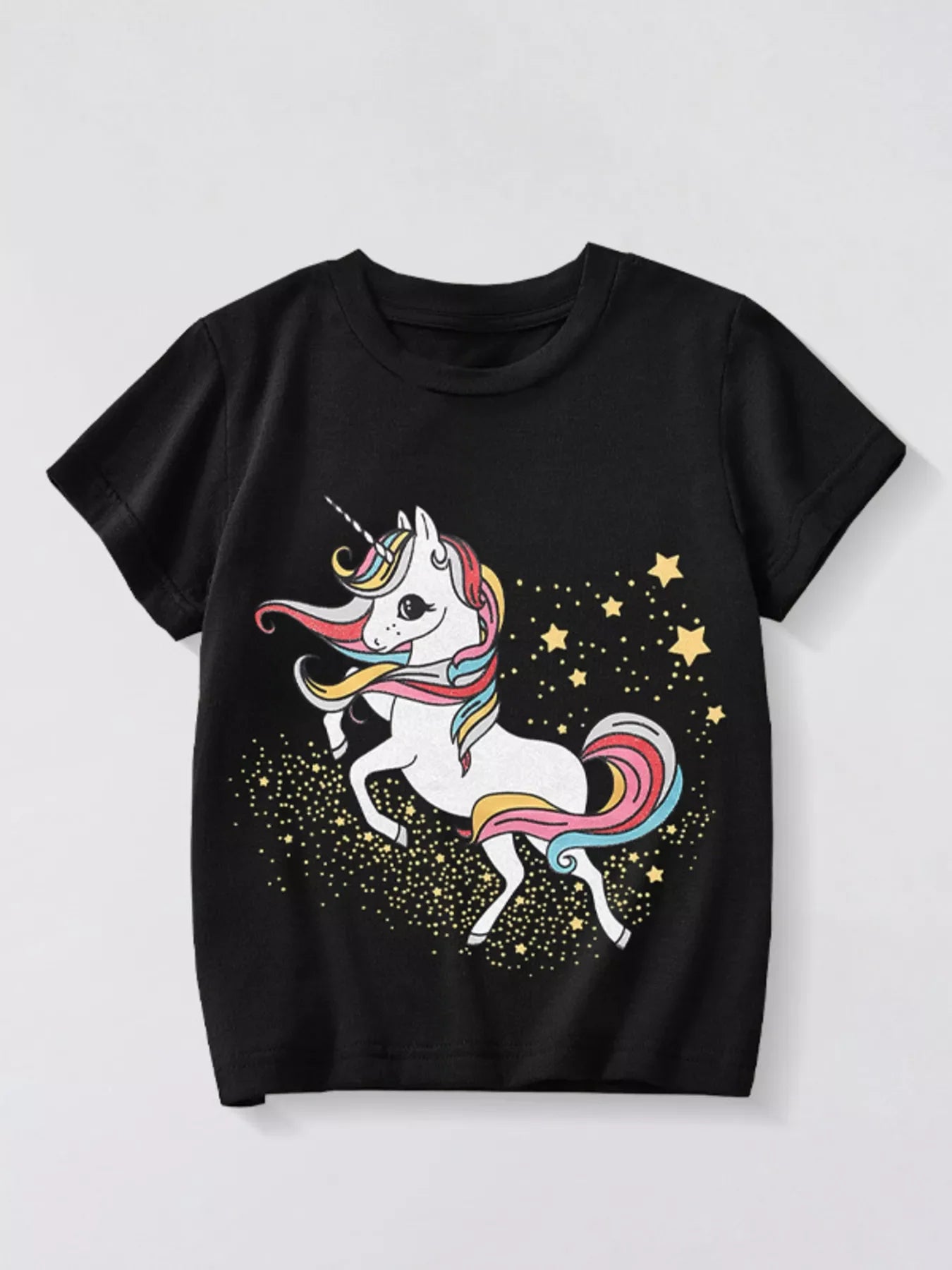 Kids Unicorn T-Shirt – Rainbow Graphic Tee for Girls