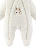 Baby Bunny Hooded Fleece One-Piece – Cozy Infant Romper
