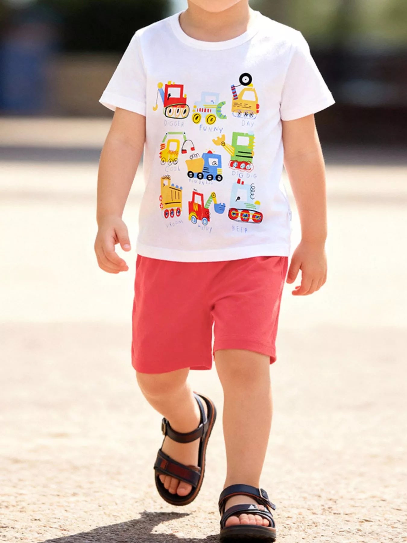 Kids Printed T-Shirt & Shorts Set – Comfortable Summer Outfit for Boys & Girls