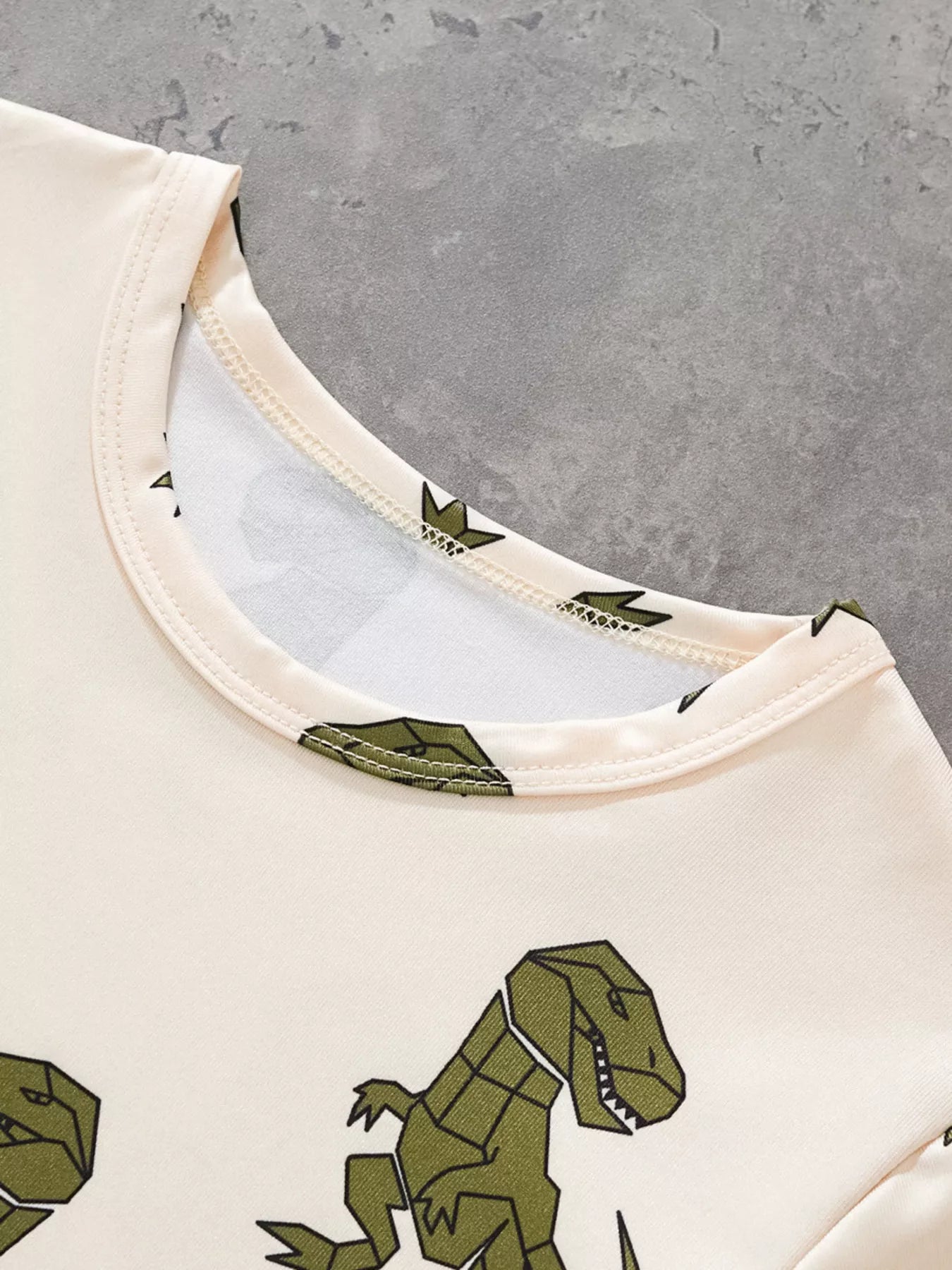 Kids Dinosaur Pajama Set – Short Sleeve Tee & Shorts 2-Piece Outfit | Ages 2–8