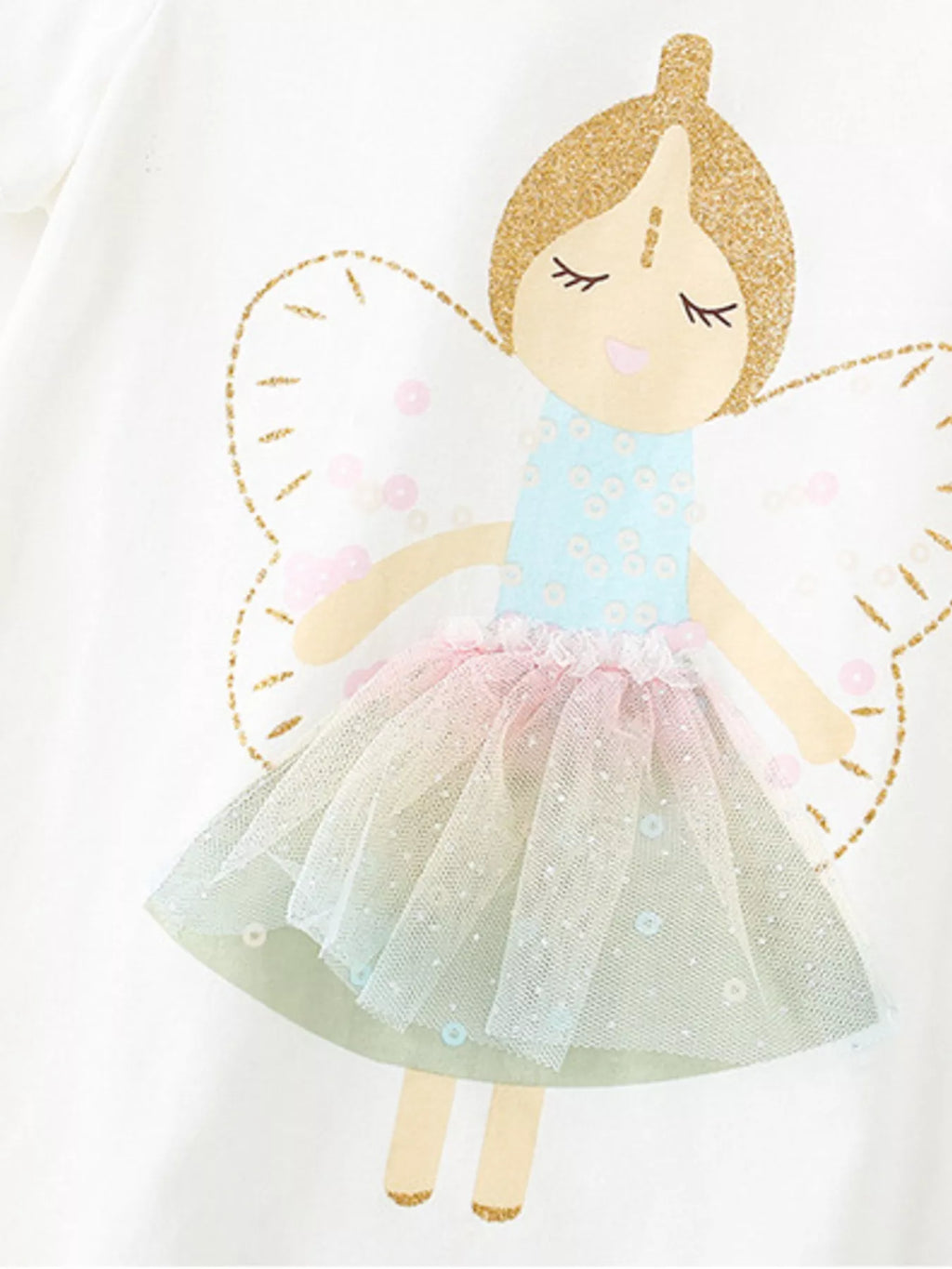 Fairy Dreams Graphic Tee & Shorts Set for Girls - Soft Cotton 2-Piece Outfit
