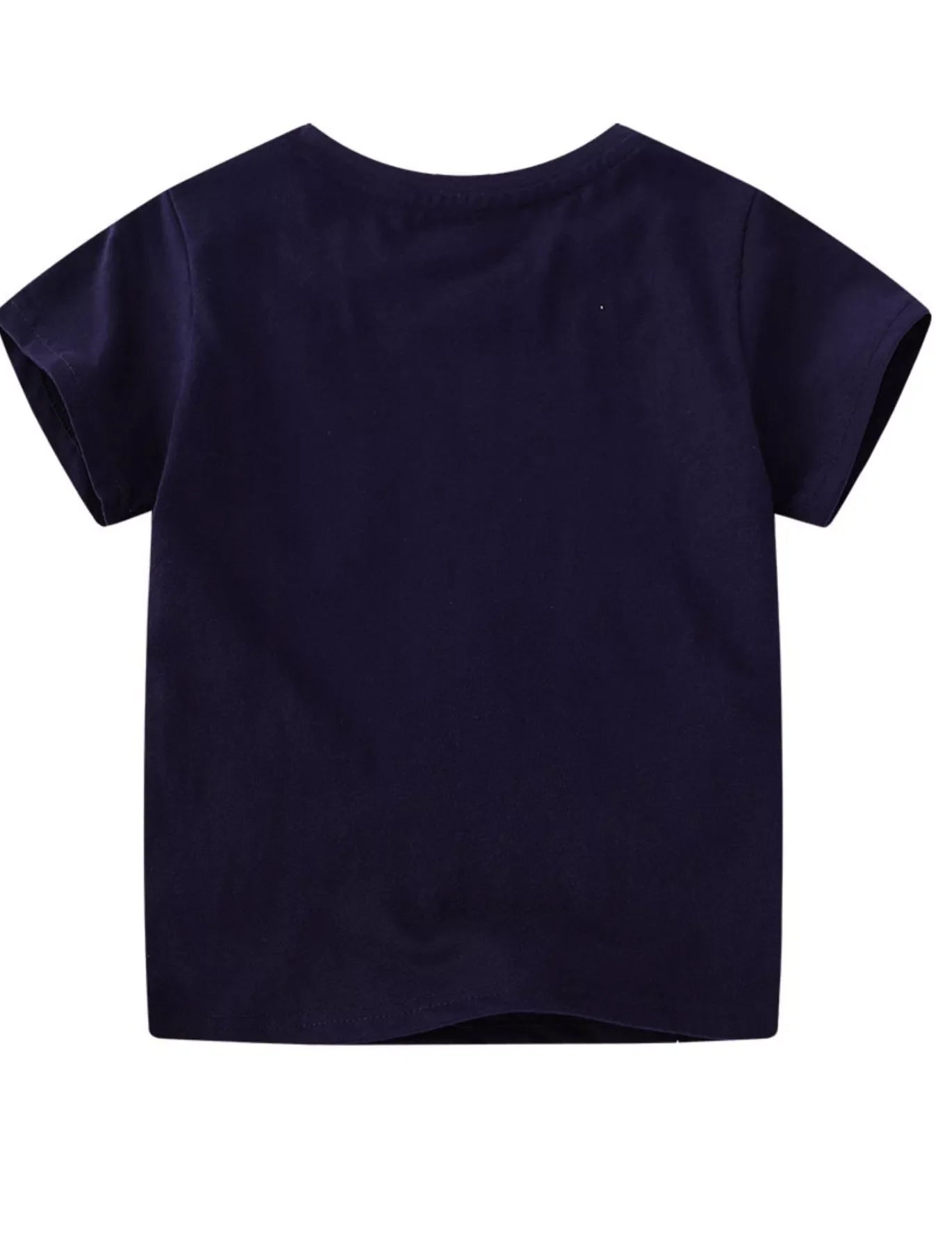 Kids Dinosaur T-Shirt – Soft Cotton Crew Neck Tee for Boys & Girls (Black)