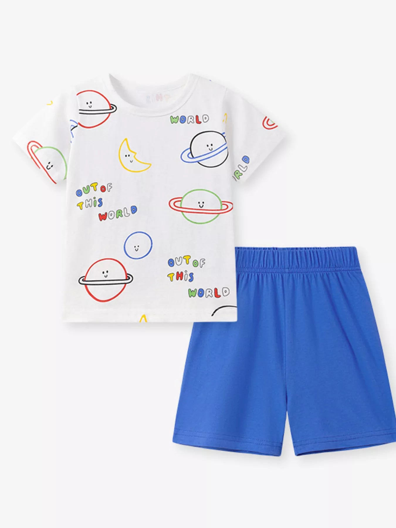 Kids Printed T-Shirt & Shorts Set – Comfortable Summer Outfit for Boys & Girls