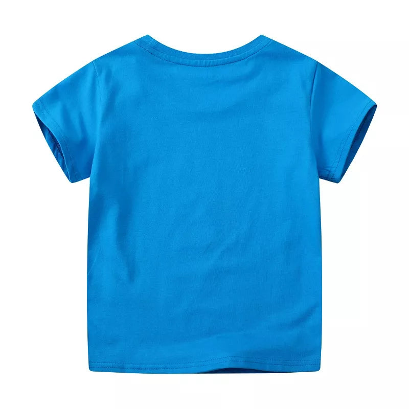 Kids Dinosaur T-Shirt - Soft 100% Cotton Short Sleeve Tee for Toddlers & Children