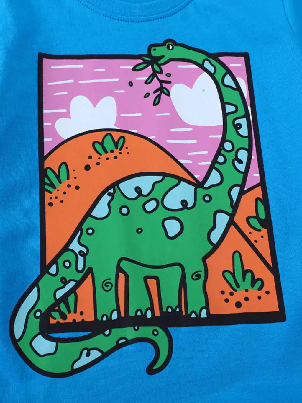 Kids Dinosaur T-Shirt - Soft 100% Cotton Short Sleeve Tee for Toddlers & Children