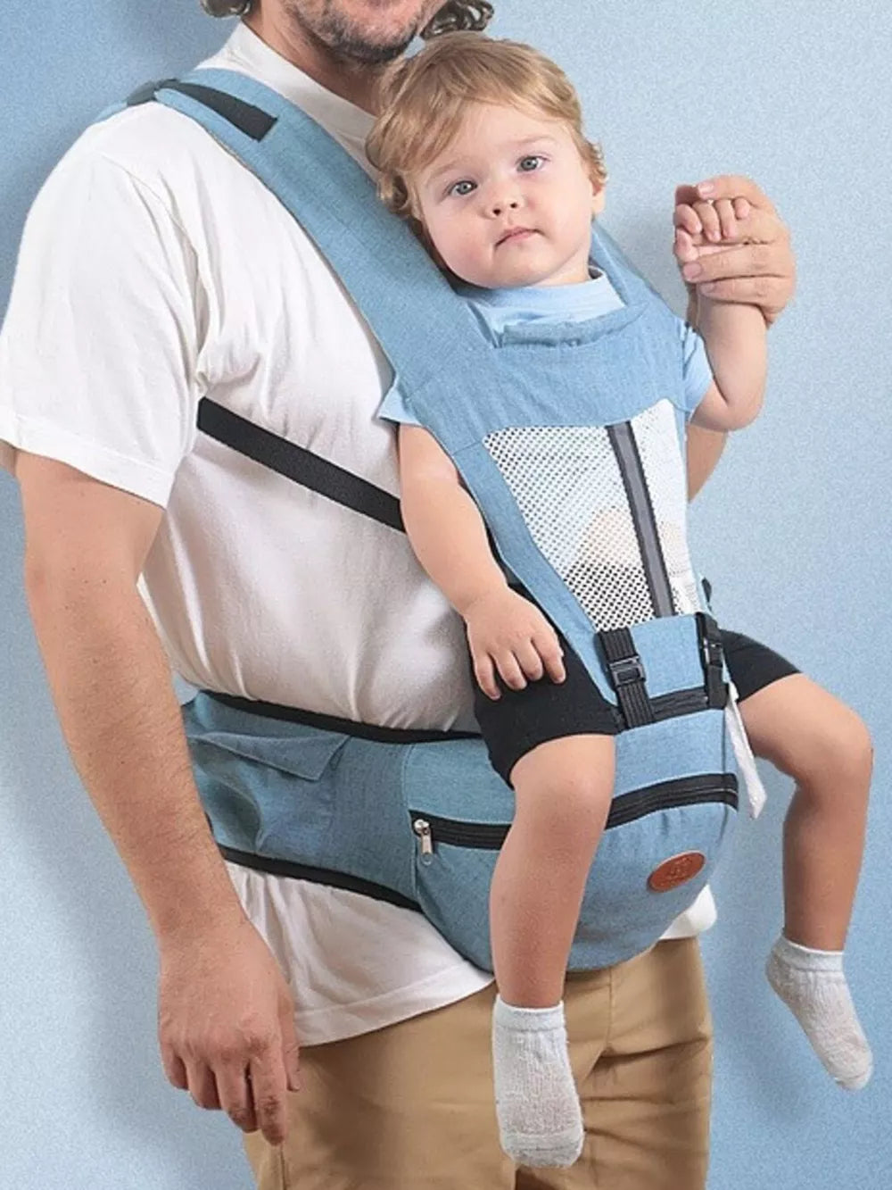 Ergonomic Baby Waist Seat – Hands-Free Hip Carrier