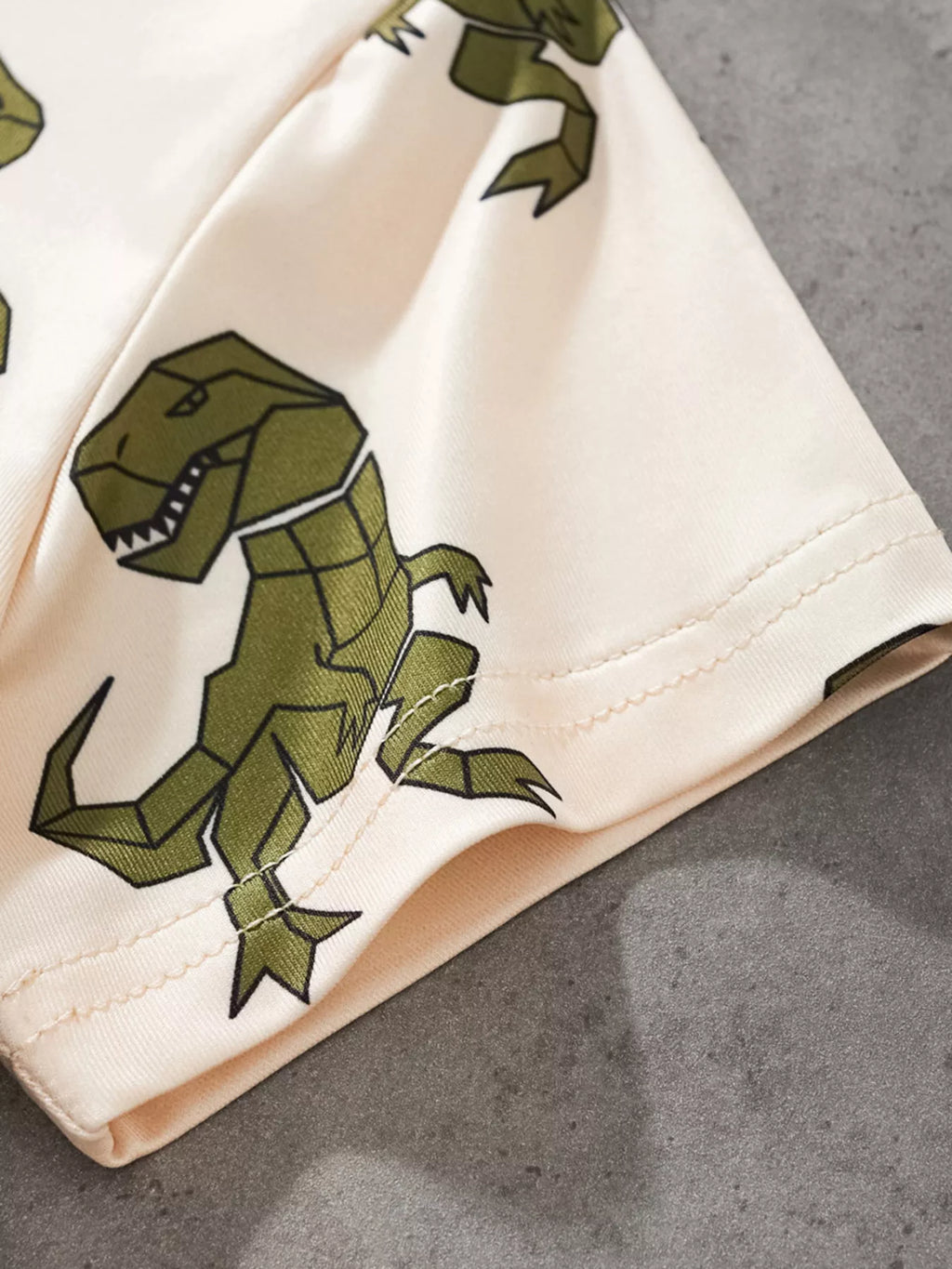 Kids Dinosaur Pajama Set – Short Sleeve Tee & Shorts 2-Piece Outfit | Ages 2–8