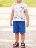 Kids Printed T-Shirt & Shorts Set – Comfortable Summer Outfit for Boys & Girls