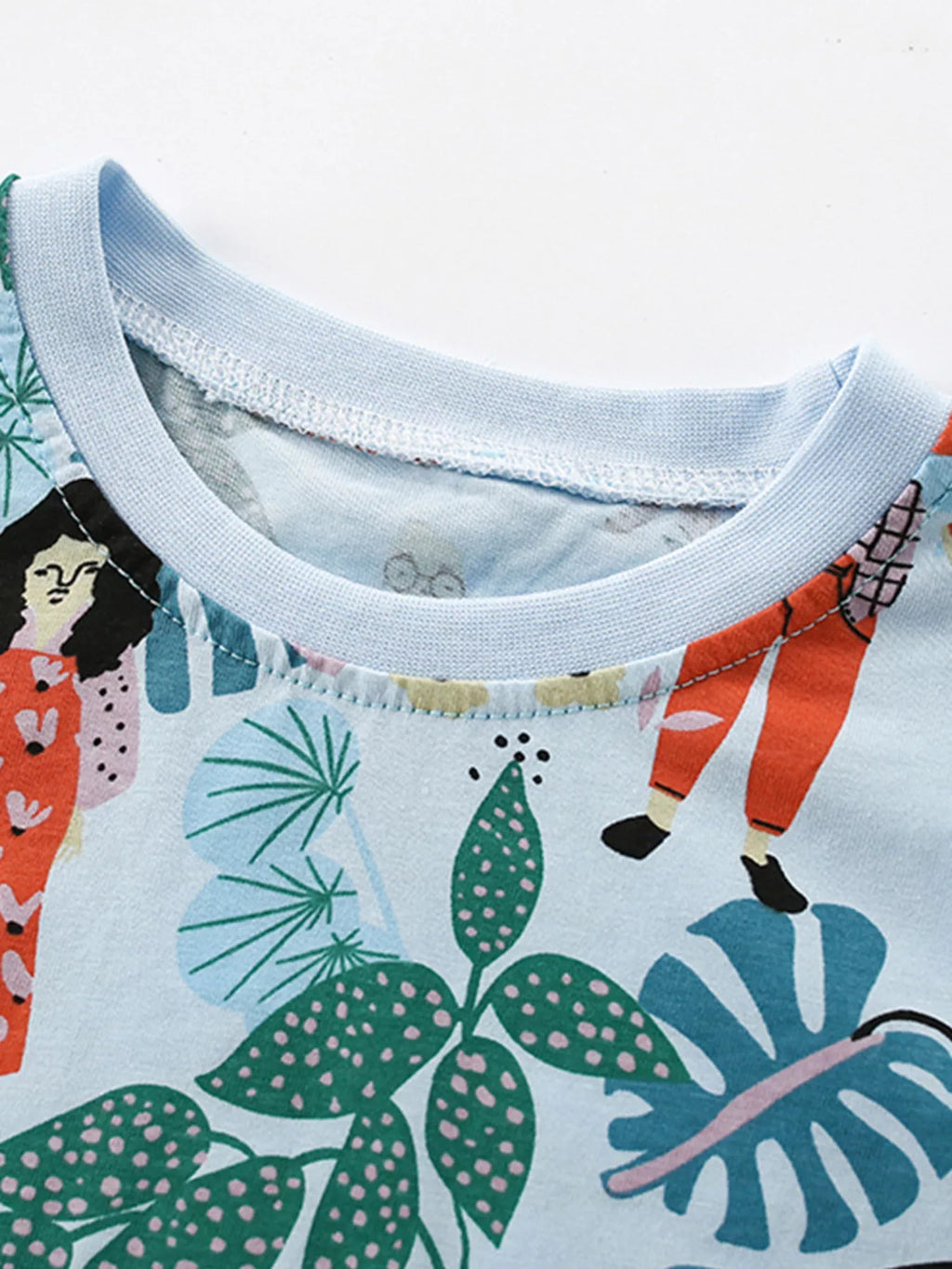 Kids Botanical Garden T-Shirt - Soft Cotton Crew Neck Tee with Nature Print