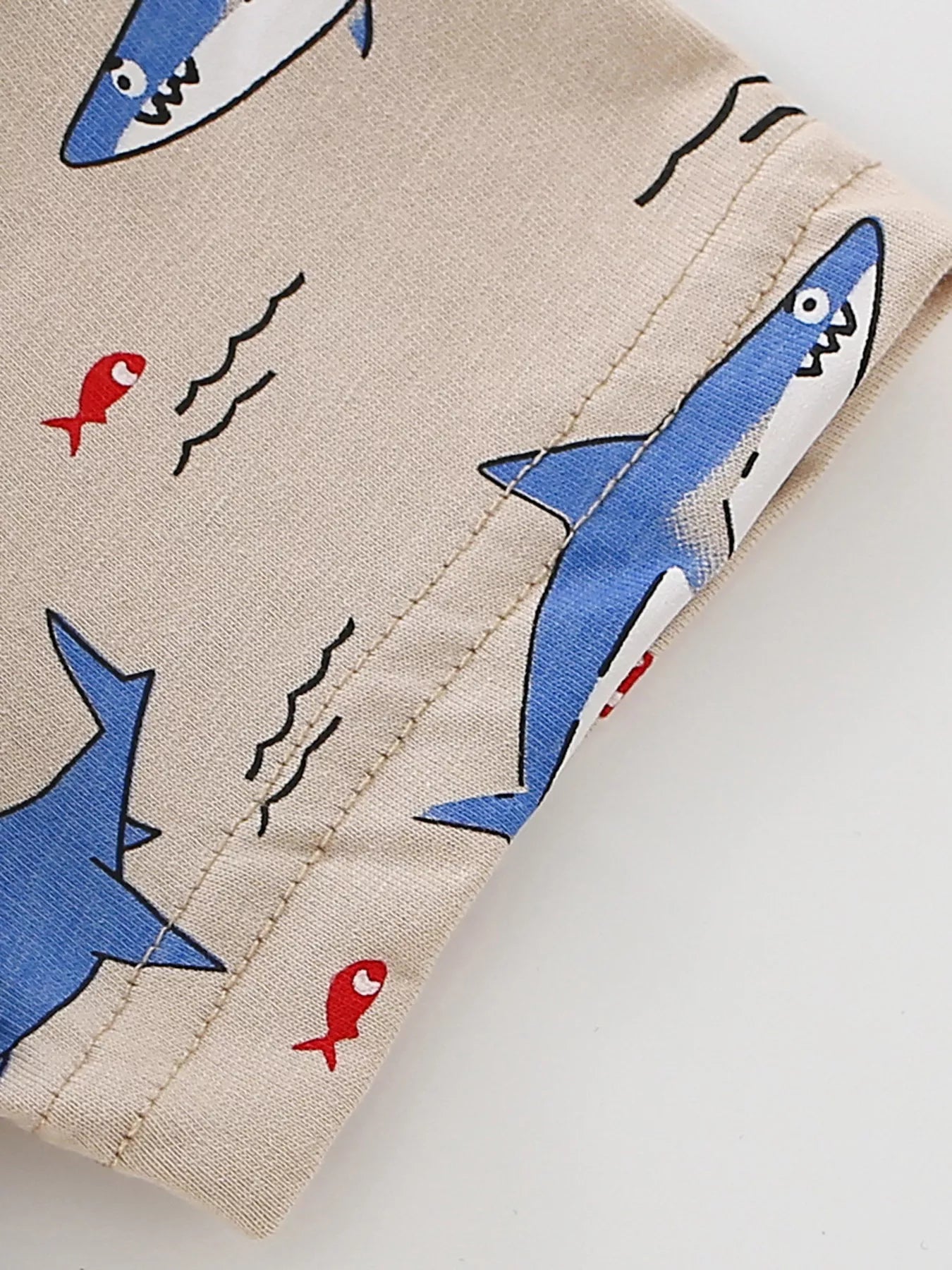 Kids Shark Print T-Shirt | Fun Crew Neck Short Sleeve Tee for Boys & Girls
