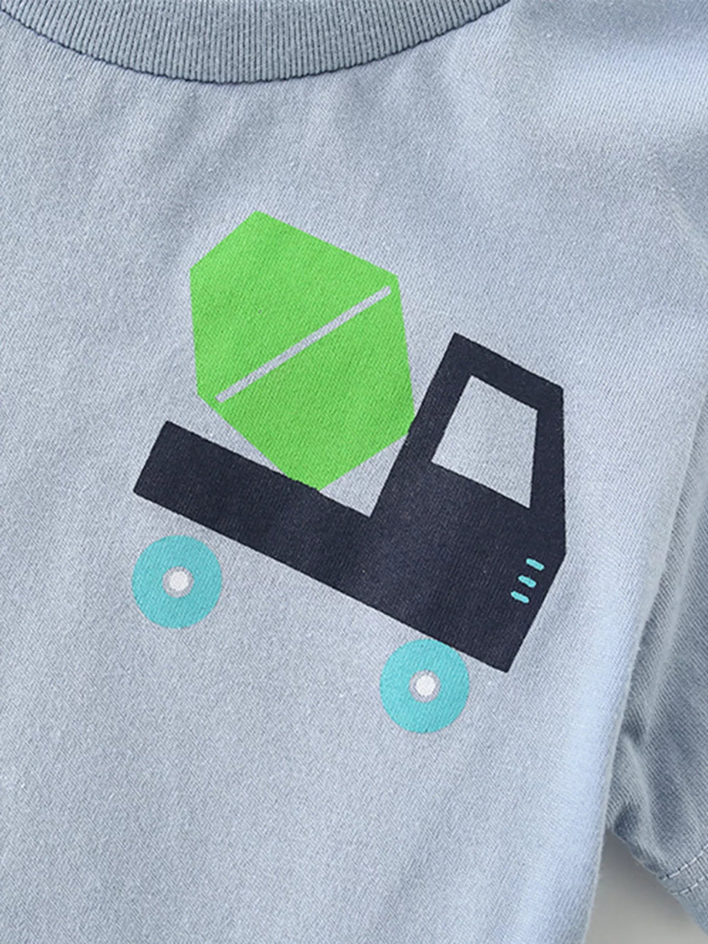 Kids Cartoon Truck T-Shirt | Soft Cotton Short Sleeve Tee for Boys & Girls